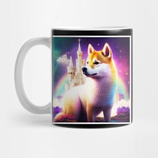 Shiba Inu Dog, Magical Land, Fantasy Mug